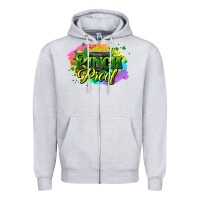 Heather Grey pinch proof St. Patrick's  Day Zipper Hoodie - HowdyJamesFarm