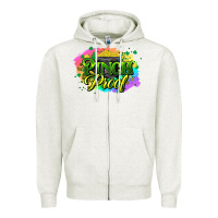 Oatmeal Heather pinch proof St. Patrick's  Day Zipper Hoodie - HowdyJamesFarm