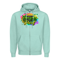 Seafoam pinch proof St. Patrick's  Day Zipper Hoodie - HowdyJamesFarm