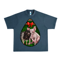 Midnight Navy christmas pig Urban Heavy Tee - LillyAllenDesigns