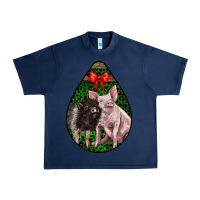 Navy christmas pig Urban Heavy Tee - LillyAllenDesigns