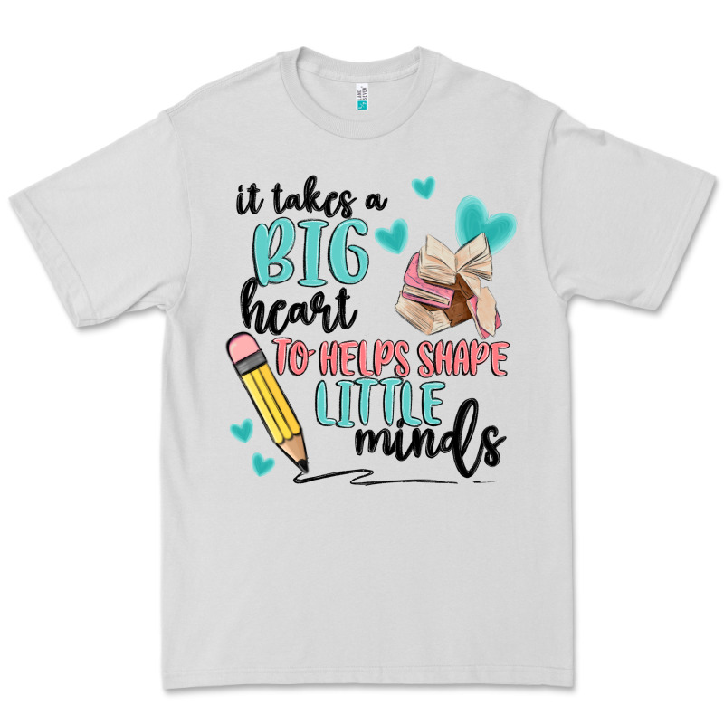 It Takes A Big Hearts To Helps Shape Little Minds Premium Tee by MaliasSmallBusiness | Teevron