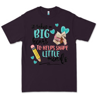 Plum it takes a big hearts to helps shape little minds Premium Tee - MaliasSmallBusiness