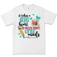 White it takes a big hearts to helps shape little minds Premium Tee - MaliasSmallBusiness