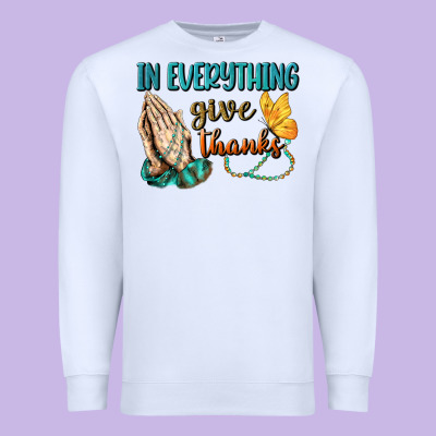 İn Everything Give Thanks Premium Sweatshirt Designed By Bundleandbundleshop