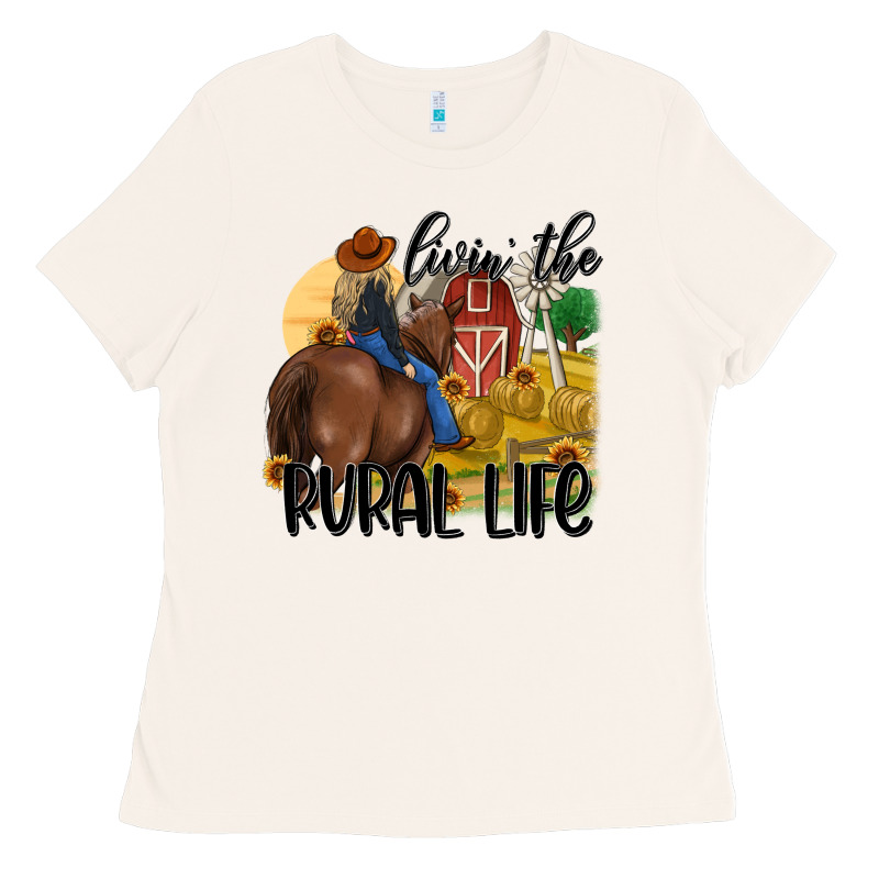 Livin The Rural Life Ladies Tee by MaliasSmallBusiness | Teevron