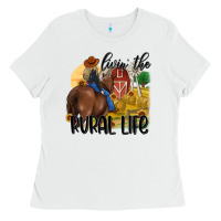 White livin the rural life Ladies Tee - MaliasSmallBusiness