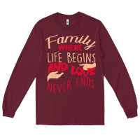 Burgundy Family Long Sleeve Tee - Bettercallsaul