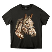 Asphalt appaloosa horse Heavy Core Tee - LillyAllenDesigns