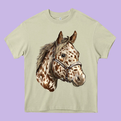Appaloosa Horse Heavy Core Tee Designed By Lillyallendesigns