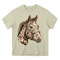 Mossy appaloosa horse Heavy Core Tee - LillyAllenDesigns