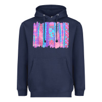 Navy Pink Easter Brushstrokes Heavyweight Hoodie - BundleAndBundleShop