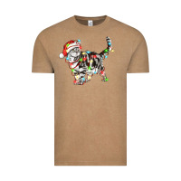 Vintage Coffee christmas american shorthair cat Vintage Tee - LillyAllenDesigns