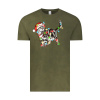 Vintage Olive christmas american shorthair cat Vintage Tee - LillyAllenDesigns