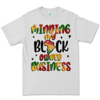 Dove Grey minding my black owned business Premium Tee - MaliasSmallBusiness