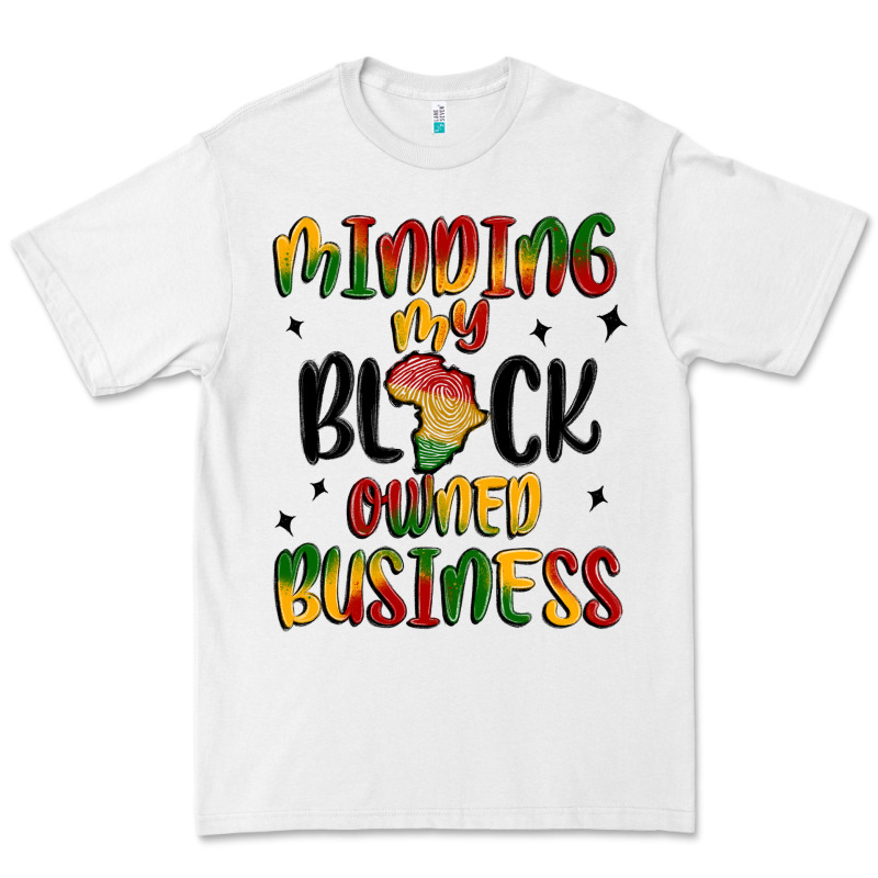 Minding My Black Owned Business Premium Tee by MaliasSmallBusiness | Teevron