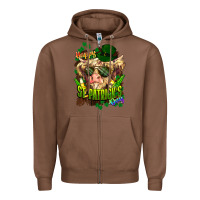 Chestnut St. Patrick's Day Cow Zipper Hoodie - HowdyJamesFarm