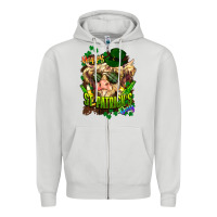 Dove Grey St. Patrick's Day Cow Zipper Hoodie - HowdyJamesFarm