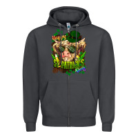 Smoke St. Patrick's Day Cow Zipper Hoodie - HowdyJamesFarm