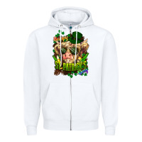 White St. Patrick's Day Cow Zipper Hoodie - HowdyJamesFarm