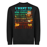 Black I want to Fall stuff Heavyweight Sweatshirt - NancyCooperArtShop