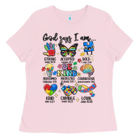 Bubblegum Pink god says  am autism Ladies Tee - MaliasSmallBusiness