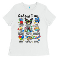 White god says  am autism Ladies Tee - MaliasSmallBusiness