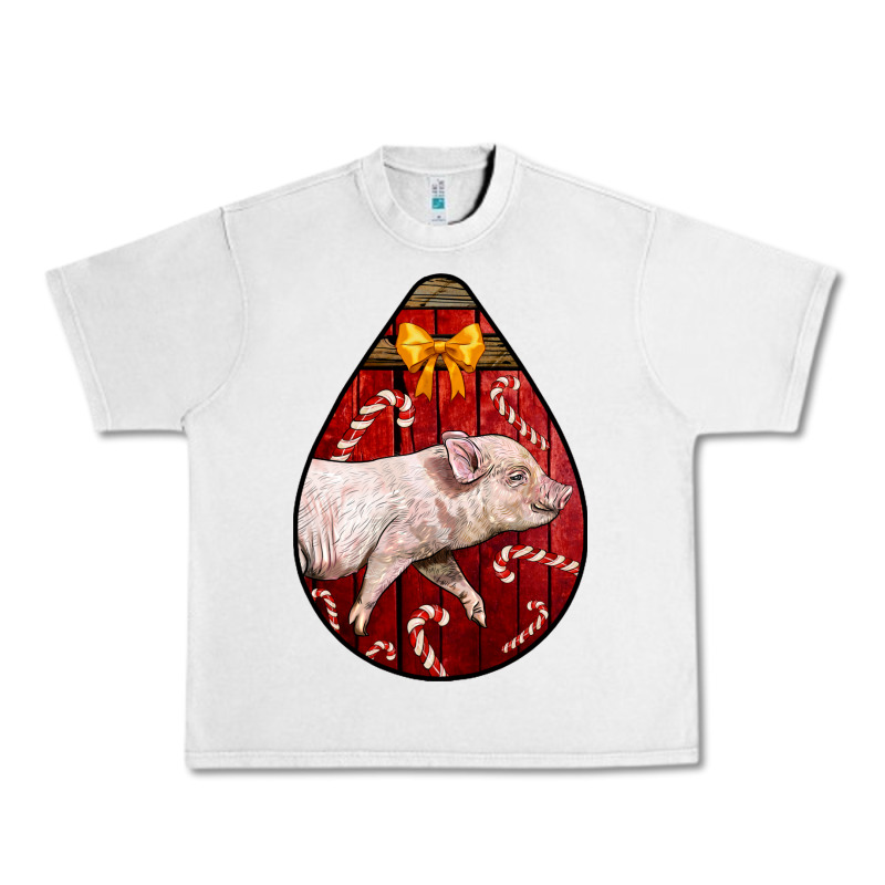Christmas Pig Urban Heavy Tee by LillyAllenDesigns | Teevron