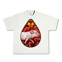 Pistachio christmas pig Urban Heavy Tee - LillyAllenDesigns