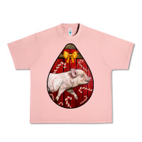 Salmon christmas pig Urban Heavy Tee - LillyAllenDesigns
