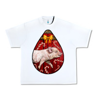 White christmas pig Urban Heavy Tee - LillyAllenDesigns