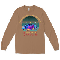 Toasted Coconut camping The Best Outdoor Activity Is Going Back Inside Long Sleeve Tee - Bettercallsaul
