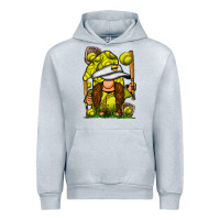 Heather Grey softball gnome Urban Hoodie - SublimationCraftShop