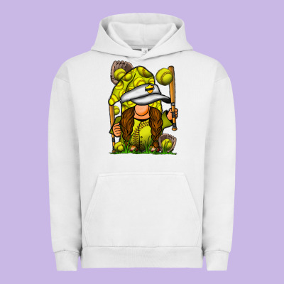 Softball Gnome Urban Hoodie Designed By Sublimationcraftshop