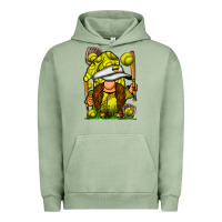 Pigment Oil Green softball gnome Urban Hoodie - SublimationCraftShop