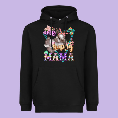 One Hoppy Mama Heavyweight Hoodie Designed By Fadigitalartstudio