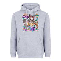 Heather Grey one hoppy mama Heavyweight Hoodie - FaDigitalArtStudio