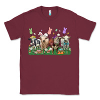 Burgundy easter cow Classic Tee - LillyAllenDesigns