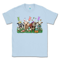 Dusty Blue easter cow Classic Tee - LillyAllenDesigns