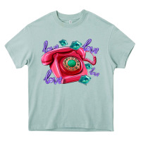 Arona love balloons and pink valentines telephone Heavy Core Tee - AdoDesignShop