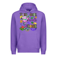 Purple this girl needs a drink Premium Hoodie - OliviaCreatesArt