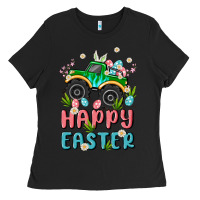 Black easter monster truck Ladies Tee - MaliasSmallBusiness