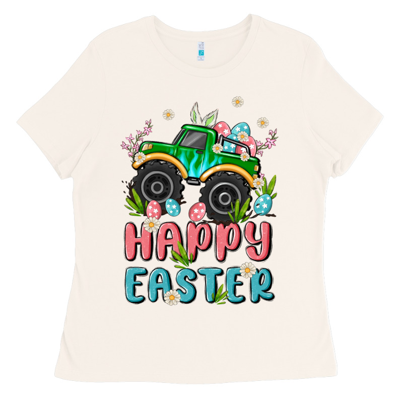 Easter Monster Truck Ladies Tee by MaliasSmallBusiness | Teevron