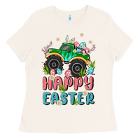 Bone easter monster truck Ladies Tee - MaliasSmallBusiness