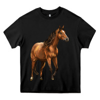 Black Quarter Horse Heavy Core Tee - LillyAllenDesigns