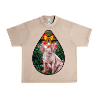 French Oak christmas pig Urban Heavy Tee - LillyAllenDesigns