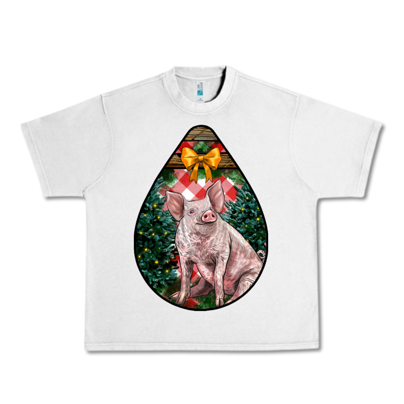Christmas Pig Urban Heavy Tee by LillyAllenDesigns | Teevron