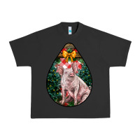 Pigment Black christmas pig Urban Heavy Tee - LillyAllenDesigns