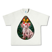 Pistachio christmas pig Urban Heavy Tee - LillyAllenDesigns
