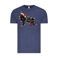 Vintage Denim christmas bombay cat Vintage Tee - LillyAllenDesigns